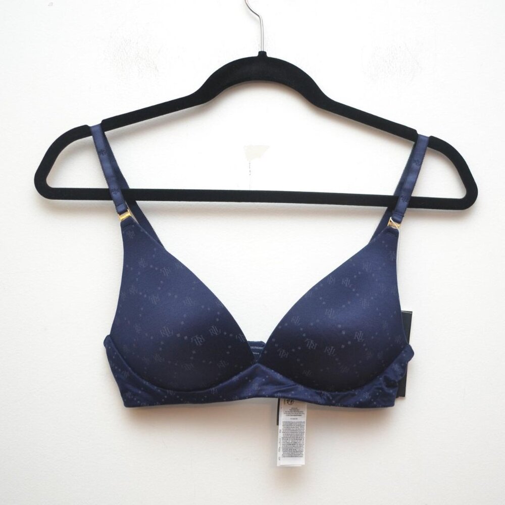 Lauren Ralph Lauren Comfort Collection Repeat-Logo T-shirt Bra BNWT